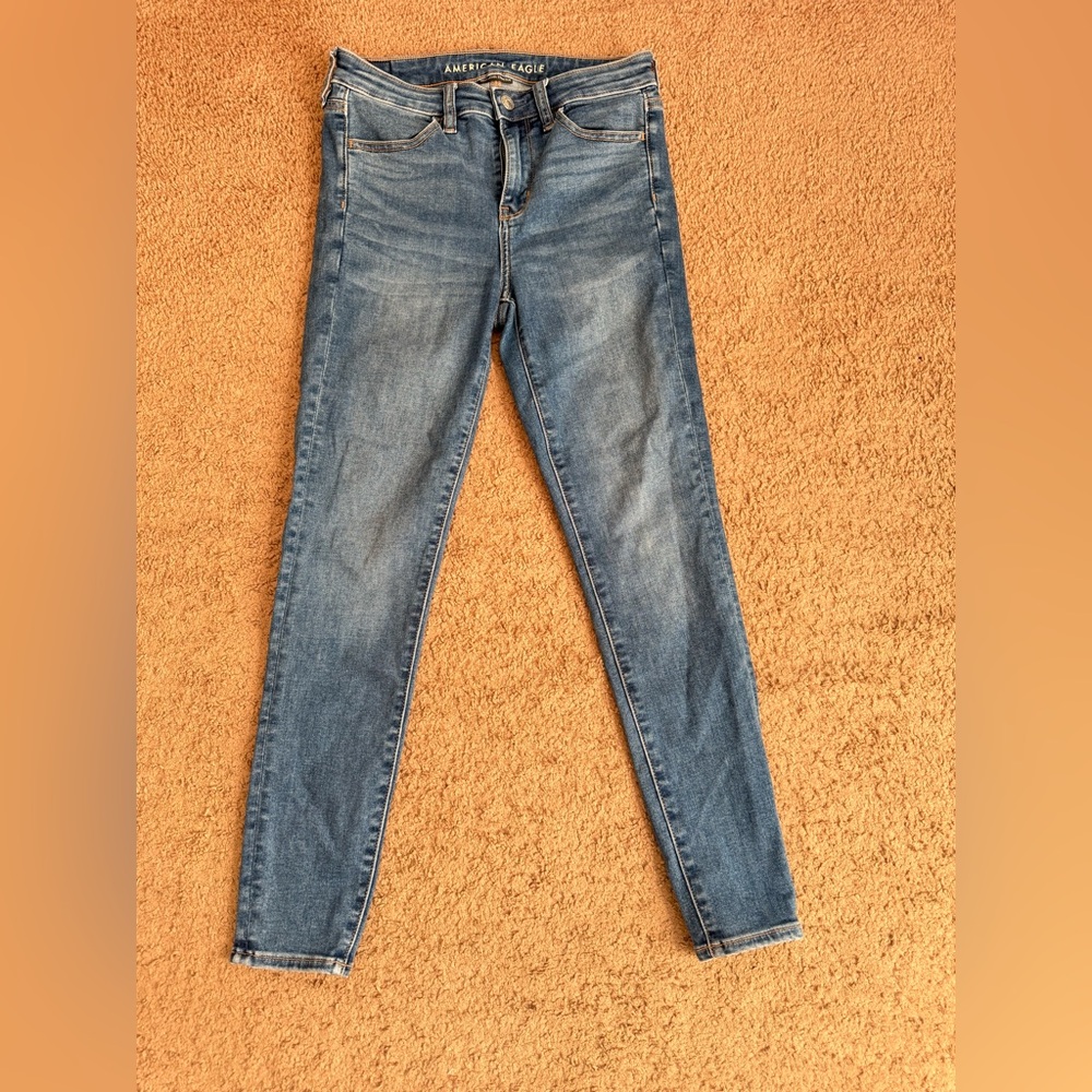 American Eagle Outfitters High Rise Blue Jeans Short